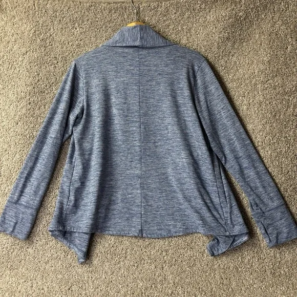 Nike Women's M Performance Cardigan Blue Athleisure Travel Loungewear - Picture 3 of 5